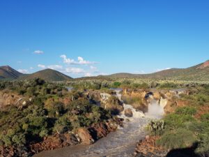 Epupa Falls in rainy season