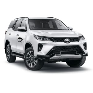 SUV 4x4 automatic Toyota Fortuner rental car from front