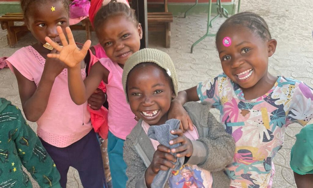 Namibian kids smiling