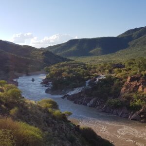 River on border between Namibia and Angola