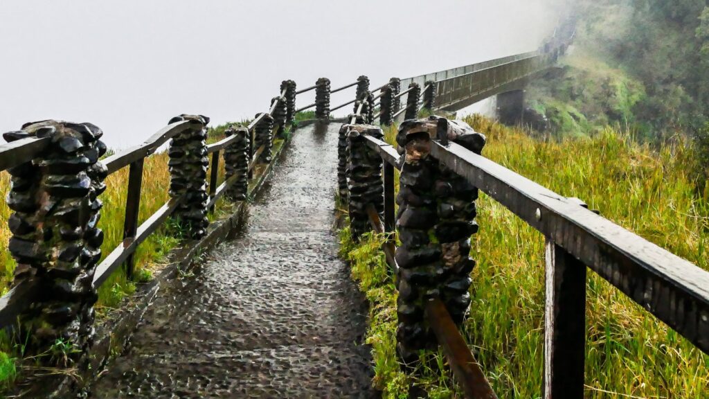 Knifes Edge Bridge at Victoria Falls in Zambia