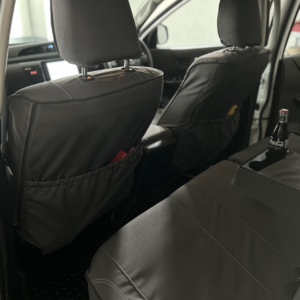 Interior of Toyota Hilux 2.4 4x4 Rental Car from back seat